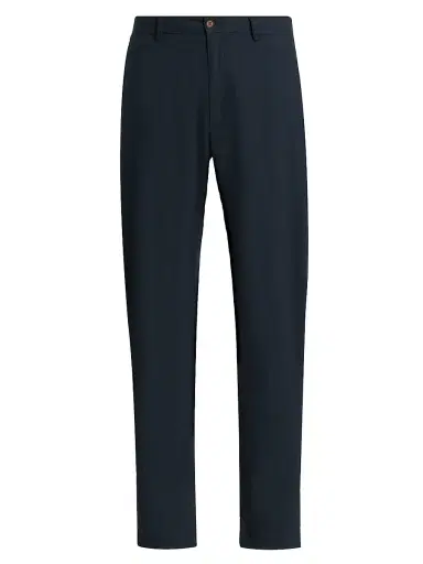 Onia Men's Linen-Blend Trousers - Midnight | Thumbnail 1 Onia Men's Linen-Blend Trousers - Midnight | Thumbnail 1