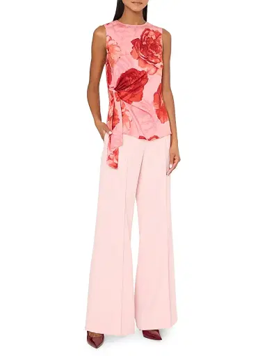 Milly Women's Serena Floral Sleeveless Top - Pink Multi | Thumbnail 2 Milly Women's Serena Floral Sleeveless Top - Pink Multi | Thumbnail 2