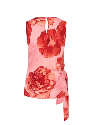 Milly Women's Serena Floral Sleeveless Top - Pink Multi | Thumbnail 3 Milly Women's Serena Floral Sleeveless Top - Pink Multi | Thumbnail 3
