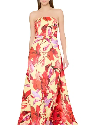 Milly Women's Dorothy Printed Taffeta Dress | Thumbnail 4 Milly Women's Dorothy Printed Taffeta Dress | Thumbnail 4