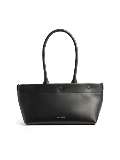 Altuzarra Women's Mini East/West Leather Tote Bag - Black | Thumbnail 1 Altuzarra Women's Mini East/West Leather Tote Bag - Black | Thumbnail 1