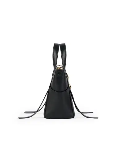 Givenchy Women's The Small Snatch Top Handle Bag in Grained Bicolor Leather - Black White | Thumbnail 2 Givenchy Women's The Small Snatch Top Handle Bag in Grained Bicolor Leather - Black White | Thumbnail 2