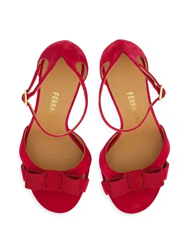Ferragamo Women's Roxy 95MM Bow-Embellished Sandals | Thumbnail 4 Ferragamo Women's Roxy 95MM Bow-Embellished Sandals | Thumbnail 4