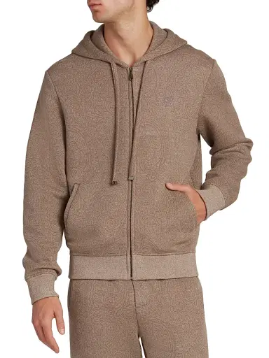 Etro Men's Paisley Zip Hoodie - Bicolour | Thumbnail 3 Etro Men's Paisley Zip Hoodie - Bicolour | Thumbnail 3