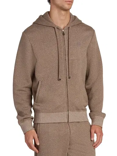 Etro Men's Paisley Zip Hoodie - Bicolour | Thumbnail 4 Etro Men's Paisley Zip Hoodie - Bicolour | Thumbnail 4