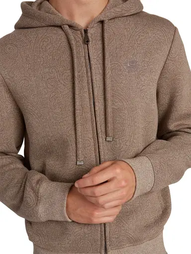 Etro Men's Paisley Zip Hoodie - Bicolour | Thumbnail 6 Etro Men's Paisley Zip Hoodie - Bicolour | Thumbnail 6