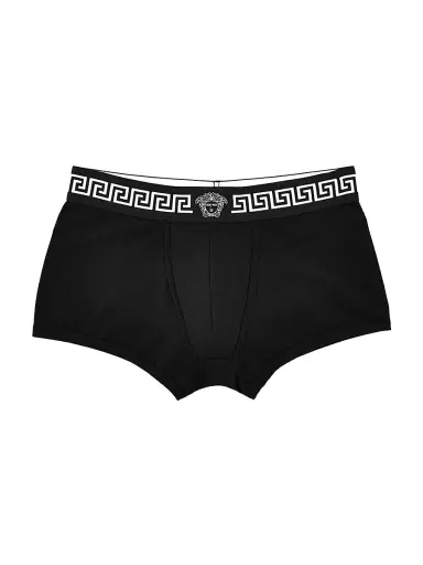 Versace Men's Greca Medusa Head Stretch-Cotton Trunk Brief - Black - Size XL | Thumbnail 1 Versace Men's Greca Medusa Head Stretch-Cotton Trunk Brief - Black - Size XL | Thumbnail 1