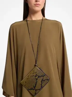 Michael Kors Collection Aurelia Snake Embossed Leather Bag | Thumbnail 4 Michael Kors Collection Aurelia Snake Embossed Leather Bag | Thumbnail 4