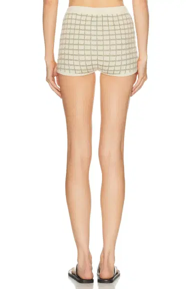 The Elder Statesman Ida Checkered Tap Short | Thumbnail 4 The Elder Statesman Ida Checkered Tap Short | Thumbnail 4