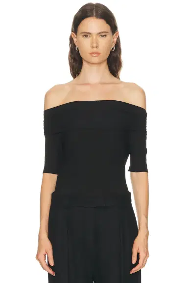 Lemaire Short Sleeve Twisted Top | Thumbnail 1 Lemaire Short Sleeve Twisted Top | Thumbnail 1