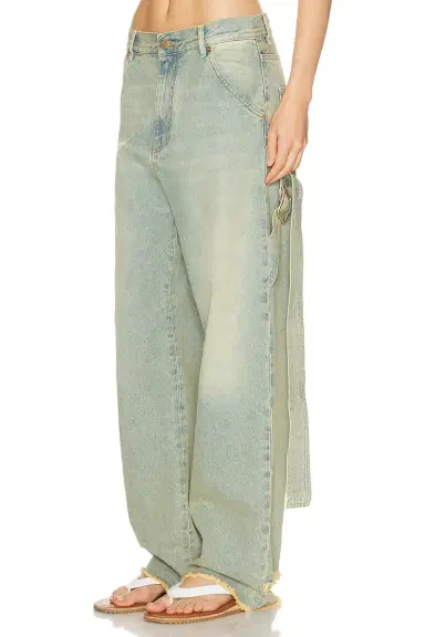 DARKPARK Lisa Belt Adorned Loose Fit Straight Leg | Thumbnail 1 DARKPARK Lisa Belt Adorned Loose Fit Straight Leg | Thumbnail 1