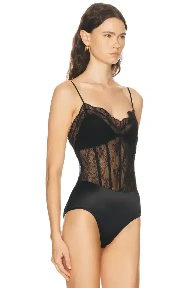Simkhai Angelina Lace Bustier Bodysuit | Thumbnail 3 Simkhai Angelina Lace Bustier Bodysuit | Thumbnail 3