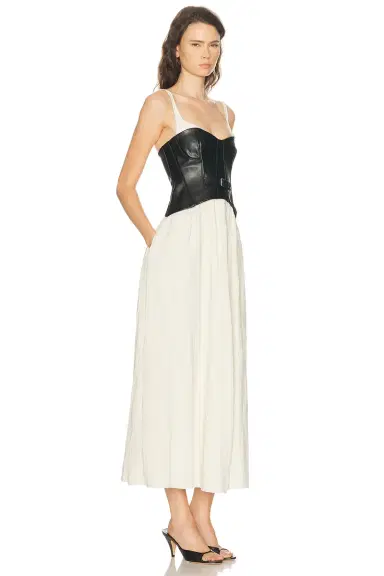 SIMKHAI Cortland Belted Bustier Dress | Thumbnail 2 SIMKHAI Cortland Belted Bustier Dress | Thumbnail 2