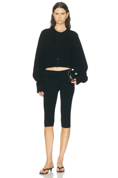 Toteme Cropped Oversized Cardigan | Thumbnail 4 Toteme Cropped Oversized Cardigan | Thumbnail 4