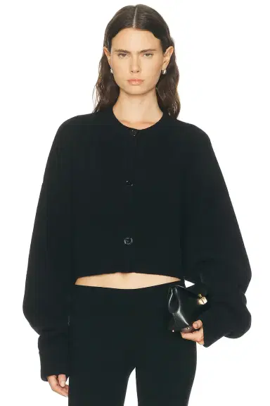 Toteme Cropped Oversized Cardigan | Thumbnail 1 Toteme Cropped Oversized Cardigan | Thumbnail 1