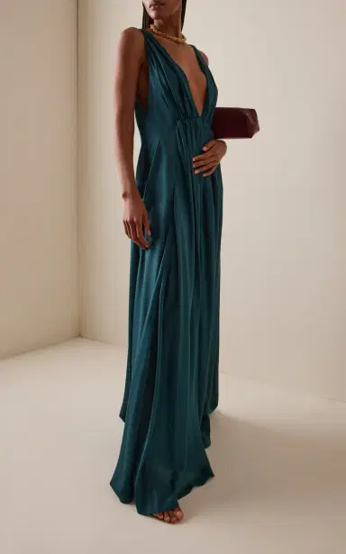 Temily Angelina Silk Habotai Maxi Dress | Thumbnail 3 Temily Angelina Silk Habotai Maxi Dress | Thumbnail 3