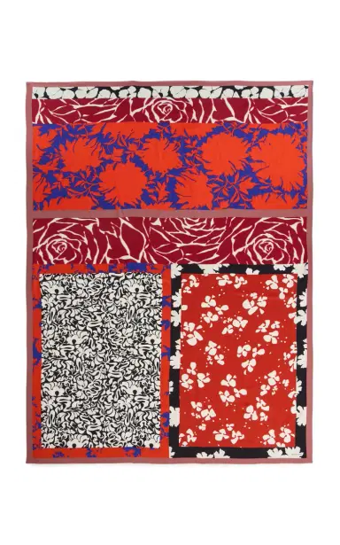 Dries Van Noten Oversized Twill Scarf | Thumbnail 1 Dries Van Noten Oversized Twill Scarf | Thumbnail 1