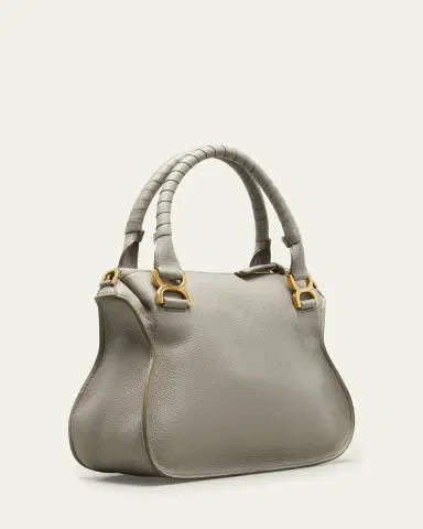 Chloé Marcie Medium Double Carry Satchel Bag in Grained Leather | Thumbnail 3 Chloé Marcie Medium Double Carry Satchel Bag in Grained Leather | Thumbnail 3
