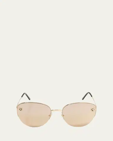 Cartier Panthere Semi-Rimless Metal Cat-Eye Sunglasses | Thumbnail 3 Cartier Panthere Semi-Rimless Metal Cat-Eye Sunglasses | Thumbnail 3