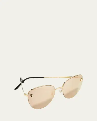 Cartier Panthere Semi-Rimless Metal Cat-Eye Sunglasses | Thumbnail 5 Cartier Panthere Semi-Rimless Metal Cat-Eye Sunglasses | Thumbnail 5