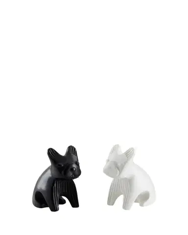 Jonathan Adler French Bulldog Salt & Pepper Shakers in Black & White | Thumbnail 1 Jonathan Adler French Bulldog Salt & Pepper Shakers in Black & White | Thumbnail 1