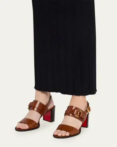 Christian Louboutin 70mm Her in Roma Leather Block-Heel Sandals | Thumbnail 2 Christian Louboutin 70mm Her in Roma Leather Block-Heel Sandals | Thumbnail 2