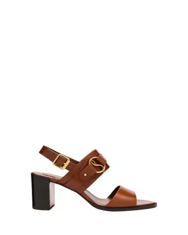 Christian Louboutin 70mm Her in Roma Leather Block-Heel Sandals | Thumbnail 1 Christian Louboutin 70mm Her in Roma Leather Block-Heel Sandals | Thumbnail 1