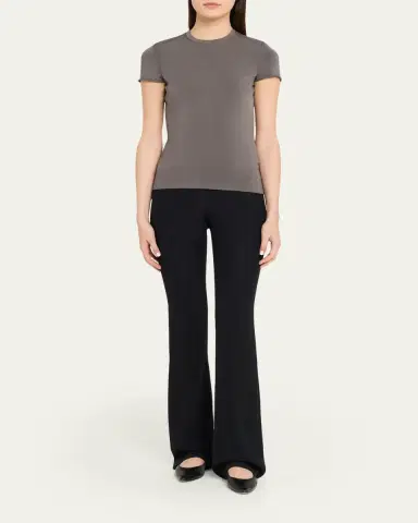 Giorgio Armani Crewneck Ribbed Jersey Tee | Thumbnail 2 Giorgio Armani Crewneck Ribbed Jersey Tee | Thumbnail 2