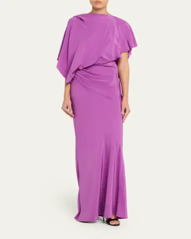 Christopher Esber Backless Draped Satin Dress | Thumbnail 2 Christopher Esber Backless Draped Satin Dress | Thumbnail 2