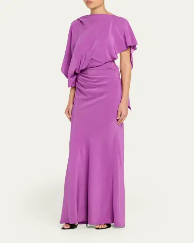 Christopher Esber Backless Draped Satin Dress | Thumbnail 4 Christopher Esber Backless Draped Satin Dress | Thumbnail 4
