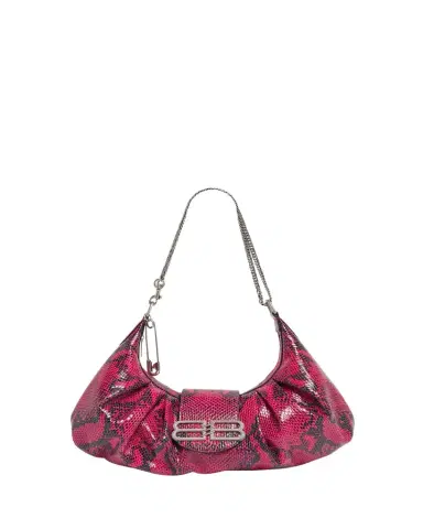 Balenciaga Pamela Python-Embossed Medium Shoulder Bag | Thumbnail 1 Balenciaga Pamela Python-Embossed Medium Shoulder Bag | Thumbnail 1