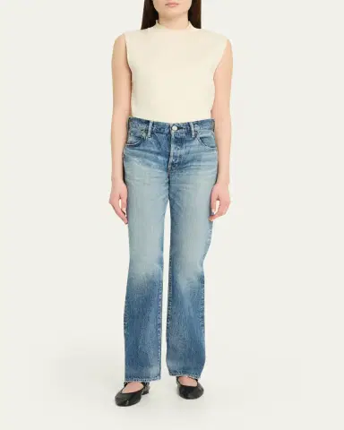 MOUSSY VINTAGE Deltona Straight Mid-Rise Jeans | Thumbnail 2 MOUSSY VINTAGE Deltona Straight Mid-Rise Jeans | Thumbnail 2