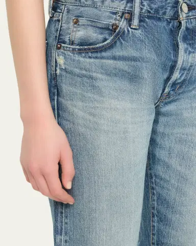 MOUSSY VINTAGE Deltona Straight Mid-Rise Jeans | Thumbnail 5 MOUSSY VINTAGE Deltona Straight Mid-Rise Jeans | Thumbnail 5
