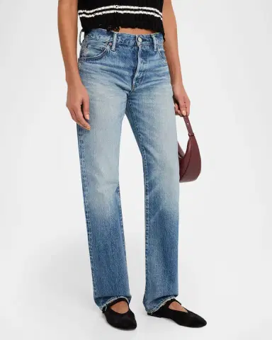 MOUSSY VINTAGE Deltona Straight Mid-Rise Jeans | Thumbnail 8 MOUSSY VINTAGE Deltona Straight Mid-Rise Jeans | Thumbnail 8
