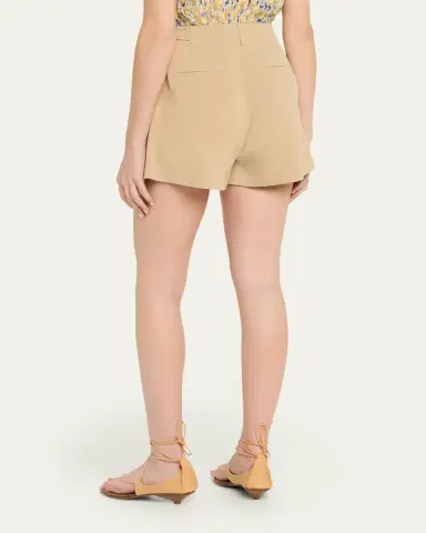 Ulla Johnson Kira Pleated Cotton Shorts | Thumbnail 3 Ulla Johnson Kira Pleated Cotton Shorts | Thumbnail 3
