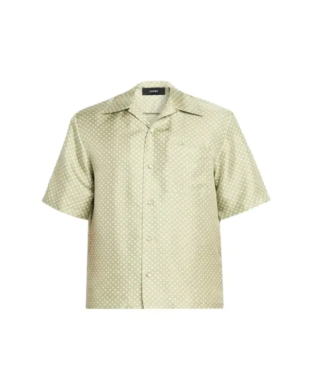 Men's SIlk Polka Dot Camp Shirt Men's SIlk Polka Dot Camp Shirt