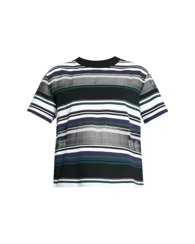SACAI Striped Jersey Short-Sleeve T-Shirt | Thumbnail 1 SACAI Striped Jersey Short-Sleeve T-Shirt | Thumbnail 1