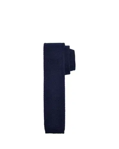 Zegna Men's Linen Knitted Tie | Thumbnail 1 Zegna Men's Linen Knitted Tie | Thumbnail 1