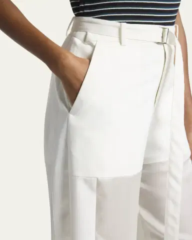 Sacai Patchwork Wool Wide-Leg Pants With Belt | Thumbnail 5 Sacai Patchwork Wool Wide-Leg Pants With Belt | Thumbnail 5