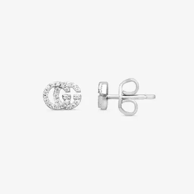 Gucci Gucci GG Running 18K White Gold Diamond Stud Earrings by The Solist | Thumbnail 2 Gucci Gucci GG Running 18K White Gold Diamond Stud Earrings by The Solist | Thumbnail 2