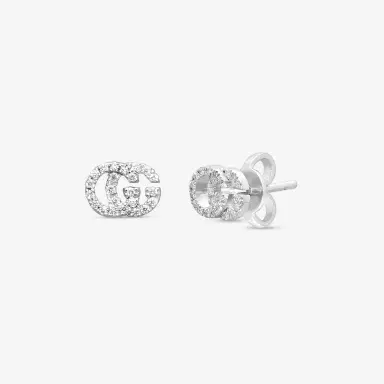 Gucci Gucci GG Running 18K White Gold Diamond Stud Earrings by The Solist | Thumbnail 3 Gucci Gucci GG Running 18K White Gold Diamond Stud Earrings by The Solist | Thumbnail 3