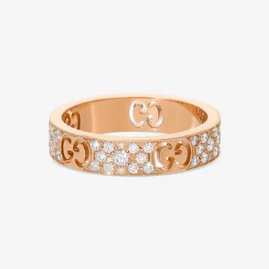 Gucci Gucci Icon 18K Rose Gold Diamond Band Ring YBC729415001 - by The Solist | Thumbnail 3 Gucci Gucci Icon 18K Rose Gold Diamond Band Ring YBC729415001 - by The Solist | Thumbnail 3