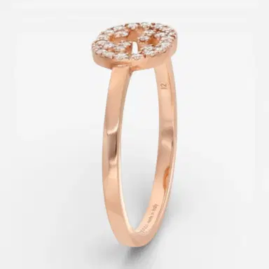Gucci Gucci Interlocking G 18K Rose Gold Diamond Ring YBC7294120010 - by The Solist | Thumbnail 2 Gucci Gucci Interlocking G 18K Rose Gold Diamond Ring YBC7294120010 - by The Solist | Thumbnail 2