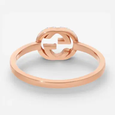 Gucci Gucci Interlocking G 18K Rose Gold Diamond Ring YBC7294120010 - by The Solist | Thumbnail 3 Gucci Gucci Interlocking G 18K Rose Gold Diamond Ring YBC7294120010 - by The Solist | Thumbnail 3