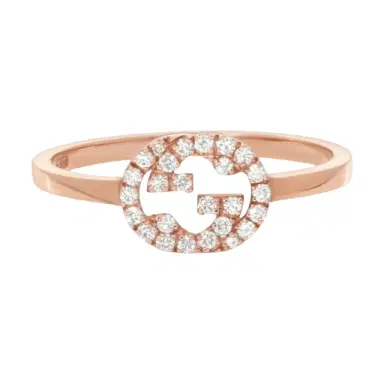 Gucci Gucci Interlocking G 18K Rose Gold Diamond Ring YBC7294120010 - by The Solist | Thumbnail 1 Gucci Gucci Interlocking G 18K Rose Gold Diamond Ring YBC7294120010 - by The Solist | Thumbnail 1