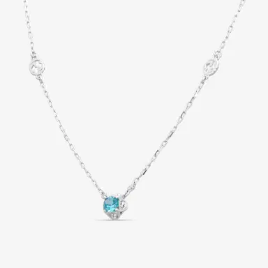 Gucci Gucci Interlocking G 18K White Gold Blue Topaz Necklace by The Solist | Thumbnail 2 Gucci Gucci Interlocking G 18K White Gold Blue Topaz Necklace by The Solist | Thumbnail 2