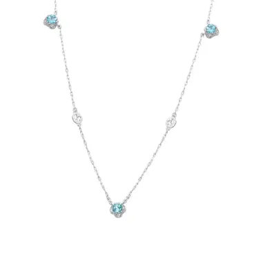 Gucci Gucci Interlocking G 18K White Gold Blue Topaz Necklace by The Solist | Thumbnail 1 Gucci Gucci Interlocking G 18K White Gold Blue Topaz Necklace by The Solist | Thumbnail 1