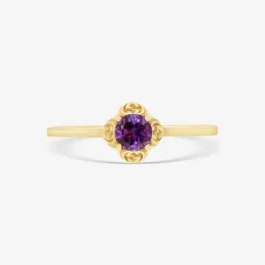Gucci Gucci Interlocking G 18K Yellow Gold Amethyst Ring YBC6624280030 - by The Solist | Thumbnail 4 Gucci Gucci Interlocking G 18K Yellow Gold Amethyst Ring YBC6624280030 - by The Solist | Thumbnail 4