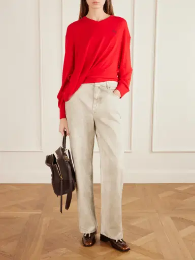 Loewe Amazona Leather-trimmed Suede Tote | Thumbnail 2 Loewe Amazona Leather-trimmed Suede Tote | Thumbnail 2