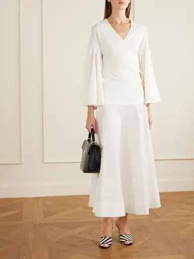 Jacquemus The Ventadou Paper-blend Wrap Top | Thumbnail 2 Jacquemus The Ventadou Paper-blend Wrap Top | Thumbnail 2